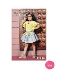 Stylish Kids Girls Frock D no 829