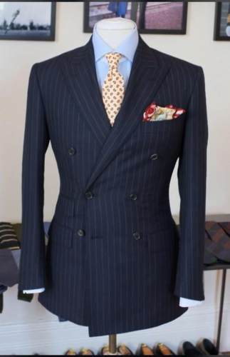 Party wear Striped Design Mens Suit 