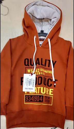 Orange Color Mens Hoodies T shirt  by Sanskriti Vastralay