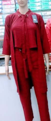 Red Co-ord Set Western Wear  by Moti Dresses