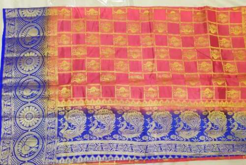 Exclusive Orange Silk Cotton Saree 