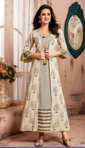 Function Wear Jacket Style Kurtis by Rangoli Silk House