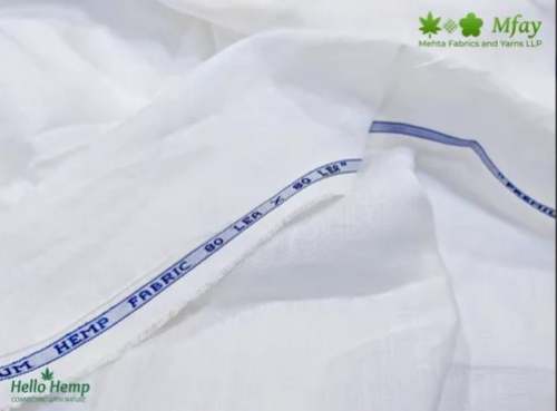 White Hemp Fabric by Texventures LLP