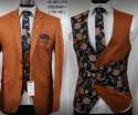 New Collection Orange Mens 5 Pcs Suit At Wholesale