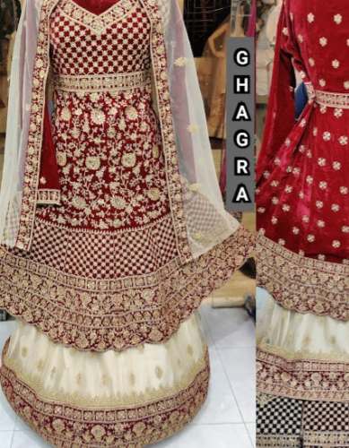 Pakistani Style Bridal Velvet Lehenga by Pari Fashion Showroom