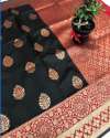 party-wear-black-silk-saree-with-red-border