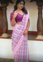New Arrival Pink Handloom Saree For Ladies