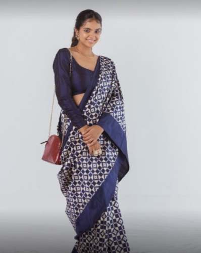 New Collection Blue Saree For Ladies by Tulsi Weaves