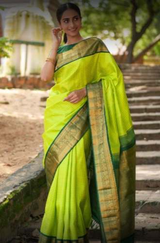 New Collection Green Color Saree For Women by Tulsi Weaves