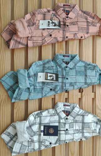 Party Wear Mens Checks Shirt Pattern by Sagar Garments