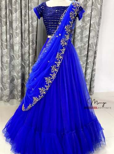 New Collection Blue Lehenga Choli by Manya Boutique