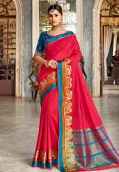 New Collection Plain Border Saree For Women