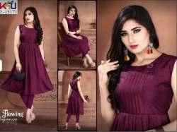 New Collection Wine Color Kurti For Women