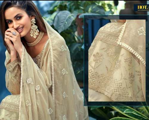 Buy Fancy Cream Ready Made Suit For Women by Natasha Closet