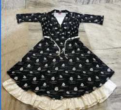 Black Western Dress Frock from Chas