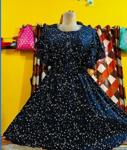 Blue Western Midi Dres by Pooja Readymade