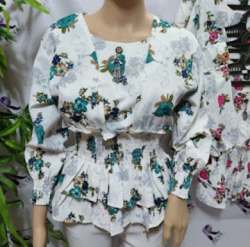 Long Sleeve Printed western Top