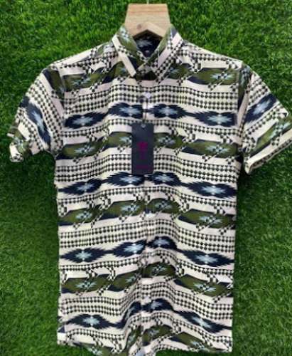 Party wear Printed Boys Shirt  by Black Bird Traders