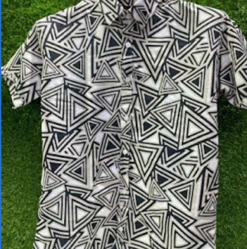 Triangle Designer Teenage Boys Shirt  by Black Bird Traders