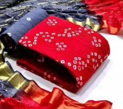 Fancy Bandhej Print Cotton Dress Material 