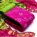 Fancy Bandhej Print Cotton Dress Material  thumb 1