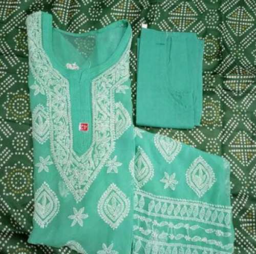 Stylish Georgette ChikanKari Work Kurti