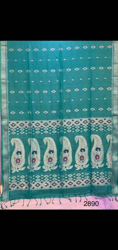 Green Silk Mengo Design Saree 