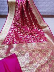 Rani Pink Indian Banarasi Silk Saree in Silchar