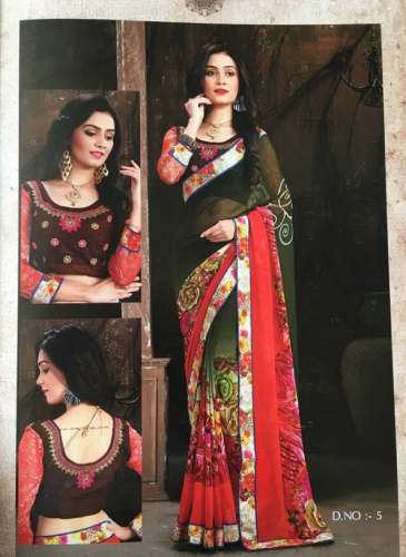 Buy Printed Saree For Ladies by Aradhana Handlooms