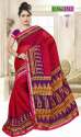 New Red Printed Saree For Women