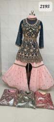 Latest Heavy Embroidered Sharara Suit 