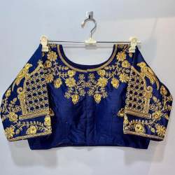 Unique Embroidered Blue Readymade Suit