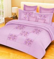 Fancy Embroidery Cotton Bed Sheet