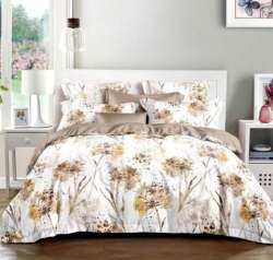 Floral Printed Bed Sheet For Home