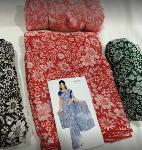 Casual Daily Wear Printed Saree For Women by Jainakashi Enterprise