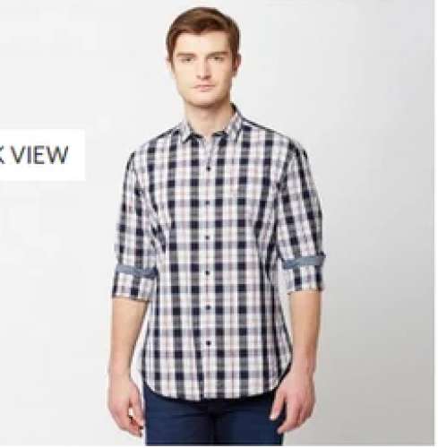 John Players Cotton Checks Shirt