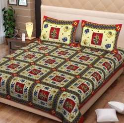 Animal Printed Cotton Bed Sheet
