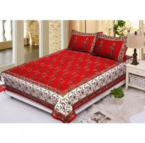 Rajgharana Printed Cotton Bed Sheet by Unique Enterprise