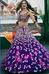 Engagement Special Purple Lehenga Choli  