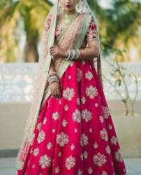 Stylish Flower Embroidered Lehenga Choli
