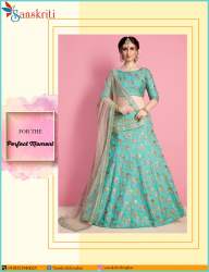 Festive Wear Turquoise Lehenga Choli
