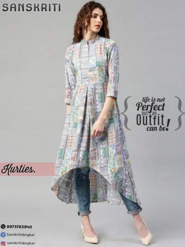 Perfect Printed Party wear Kurti  by Sanskriti