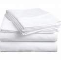 White Cotton Hotel Bed Sheet thumb 1