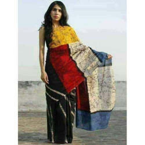 Cotton Batik saree by Poonam Depo