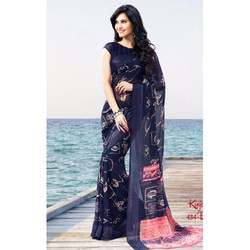 Zari print saree