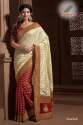Anarkali style printed saree