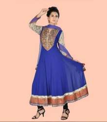 New Royal Blue Anarkali Suit For Women