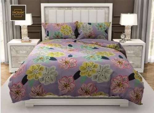 	Lily Cotton floral print Double Bedsheet 