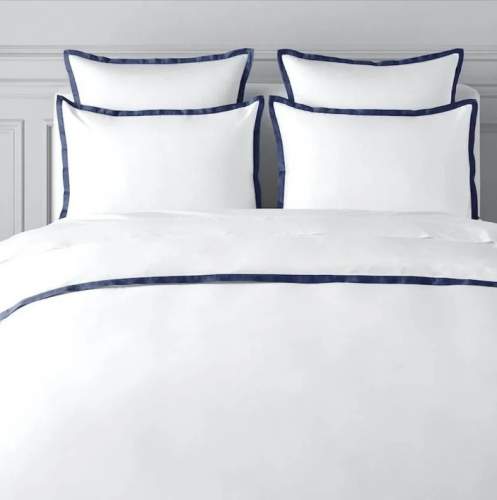 Hotel Simple White Bed Sheet by Indian Bedding Company