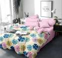 Flower Printed Glace Cotton Double Bed Sheet thumb 1